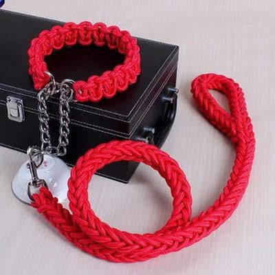 Nylon Pet Leash Medium And Large Dog Collar