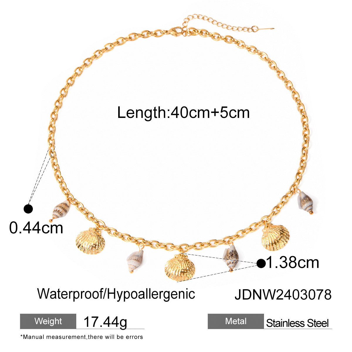 Stainless Steel Starfish Shell Conch Bracelet For Women Fashion