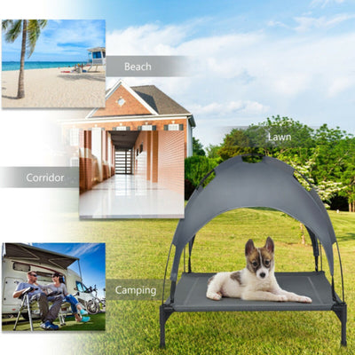 35.5inch X 32 Inch Dog Bed With UV Resistant Canopy