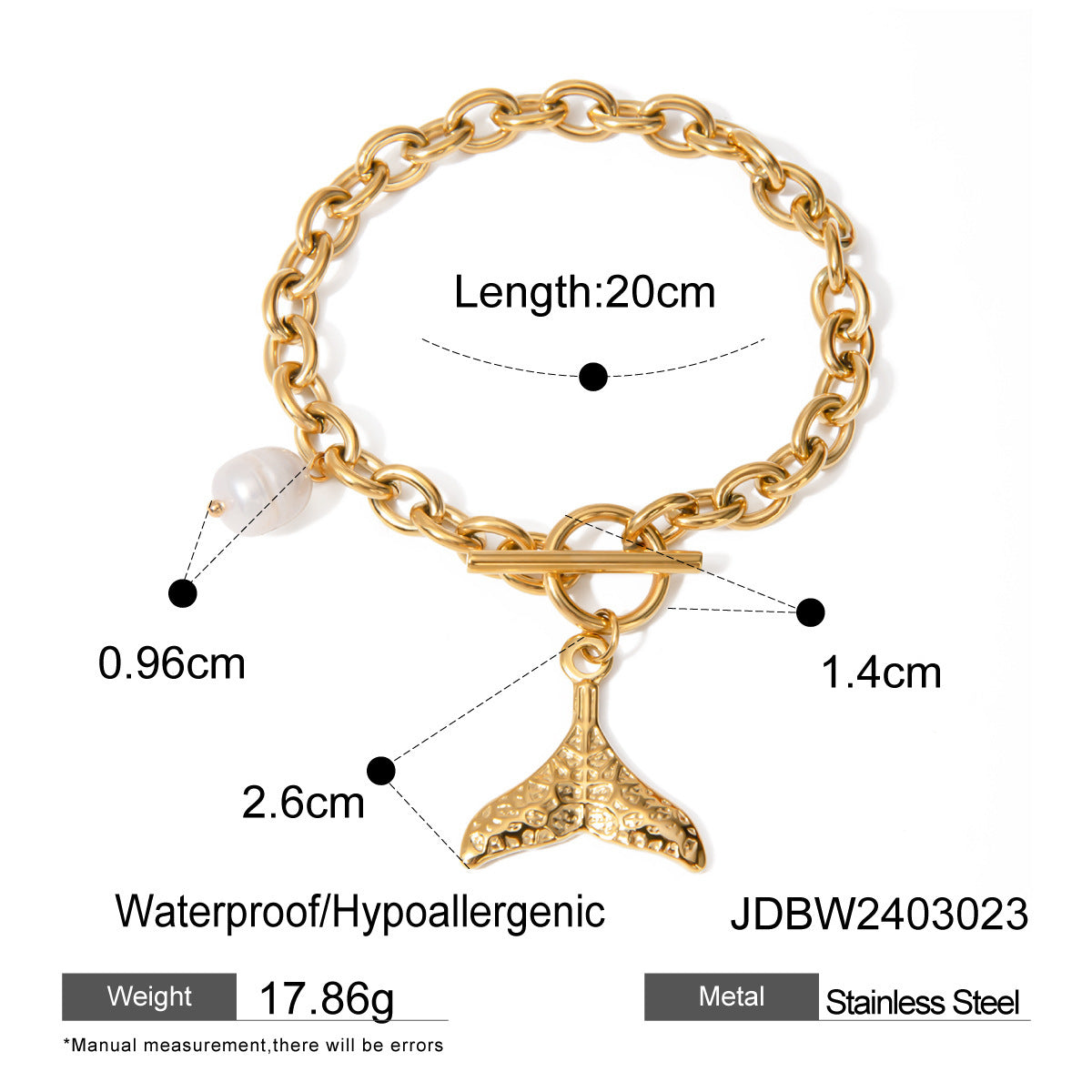 Stainless Steel Starfish Shell Conch Bracelet For Women Fashion