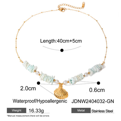 Stainless Steel Starfish Shell Conch Bracelet For Women Fashion