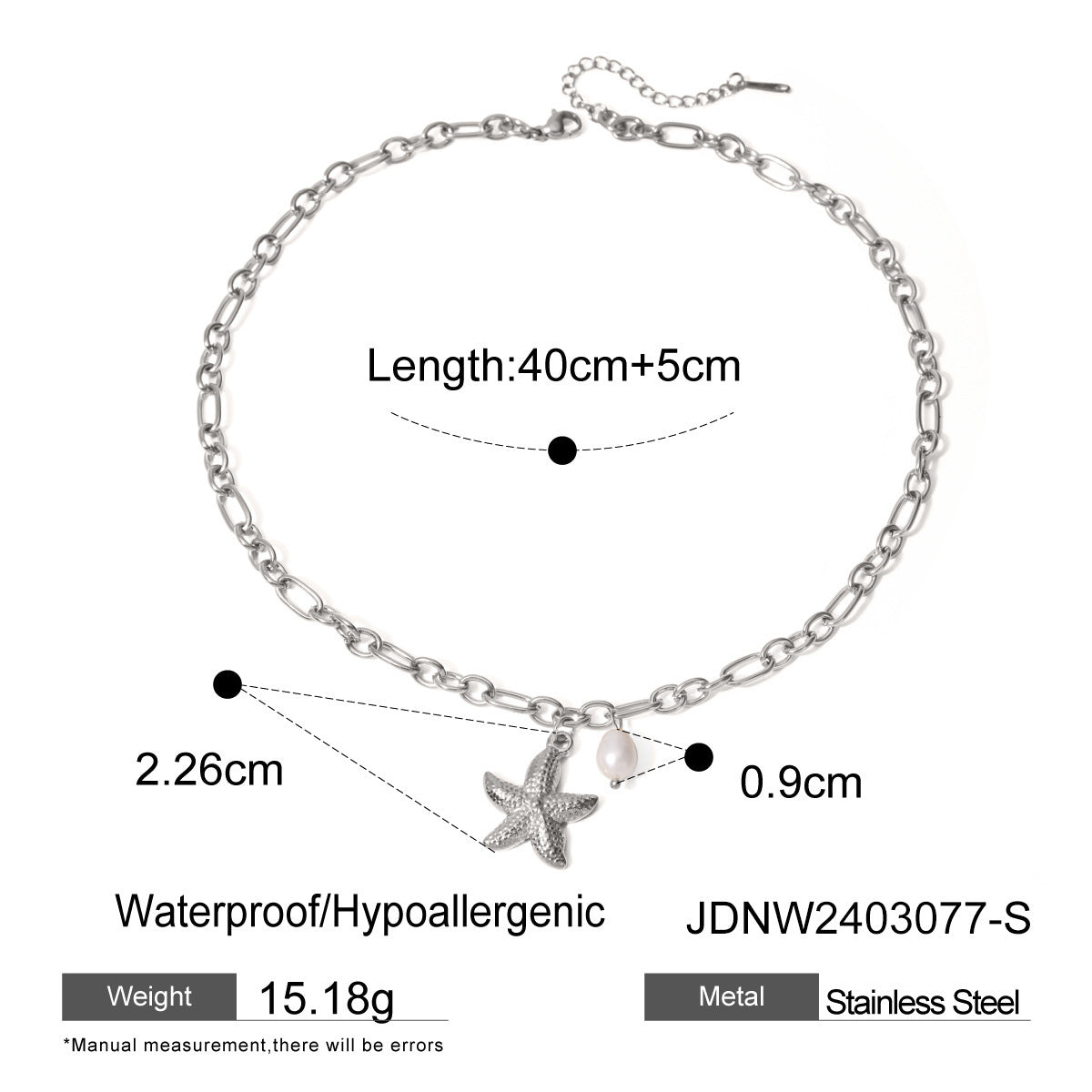 Stainless Steel Starfish Shell Conch Bracelet For Women Fashion