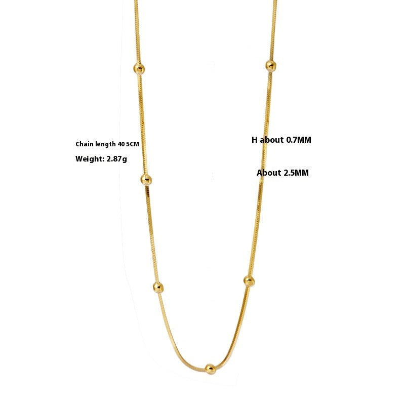 Sterling Silver Necklace For Women Ball Chain Necklaces