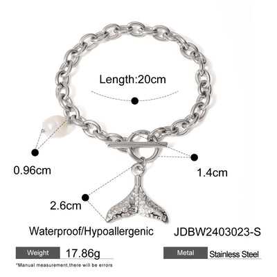 Stainless Steel Starfish Shell Conch Bracelet For Women Fashion